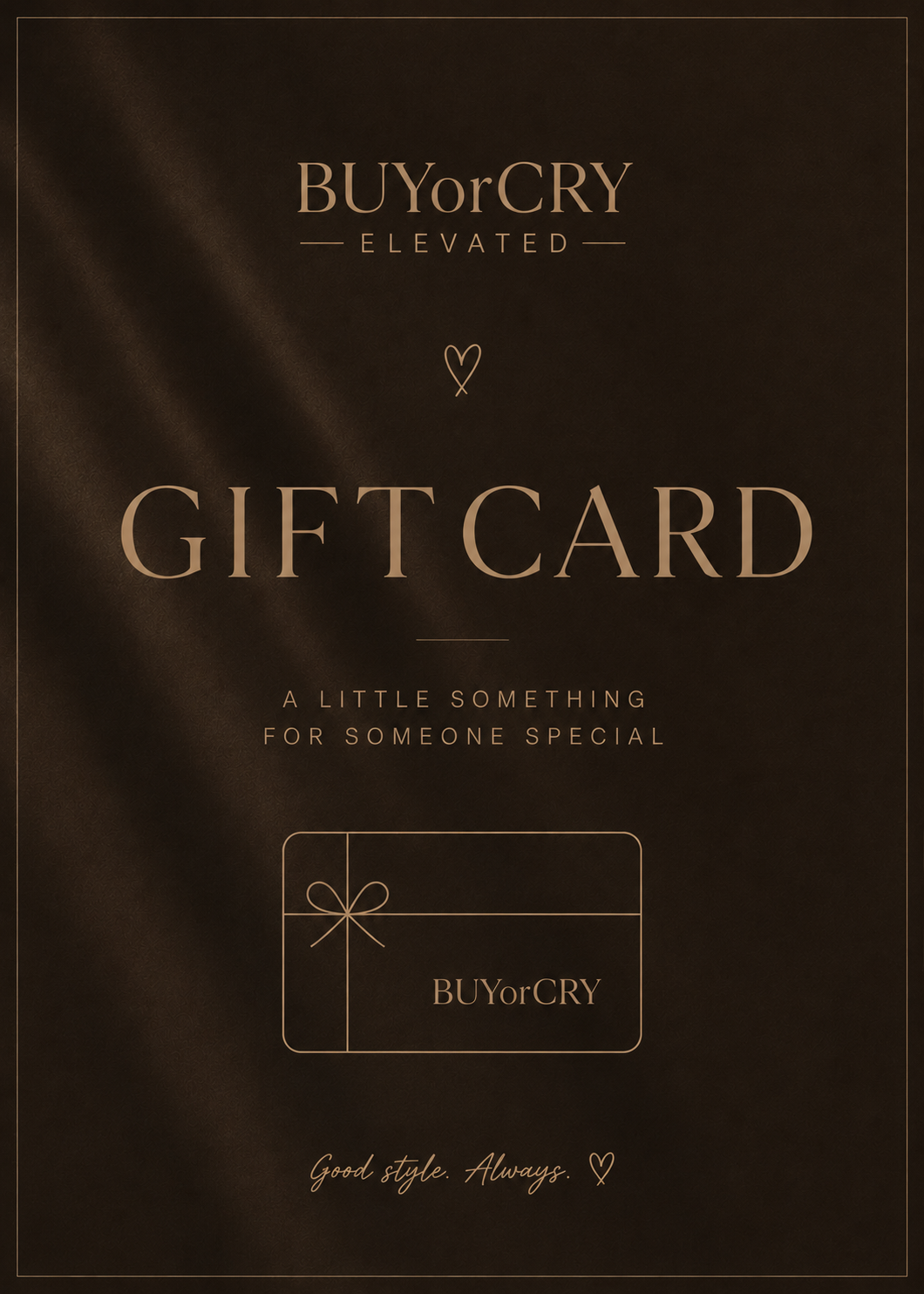 BUYorCRY giftcard