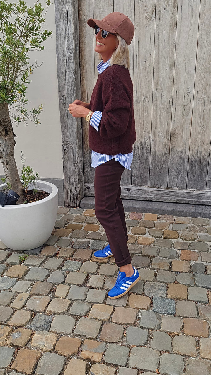 ADÈLE mom jeans chocolat
