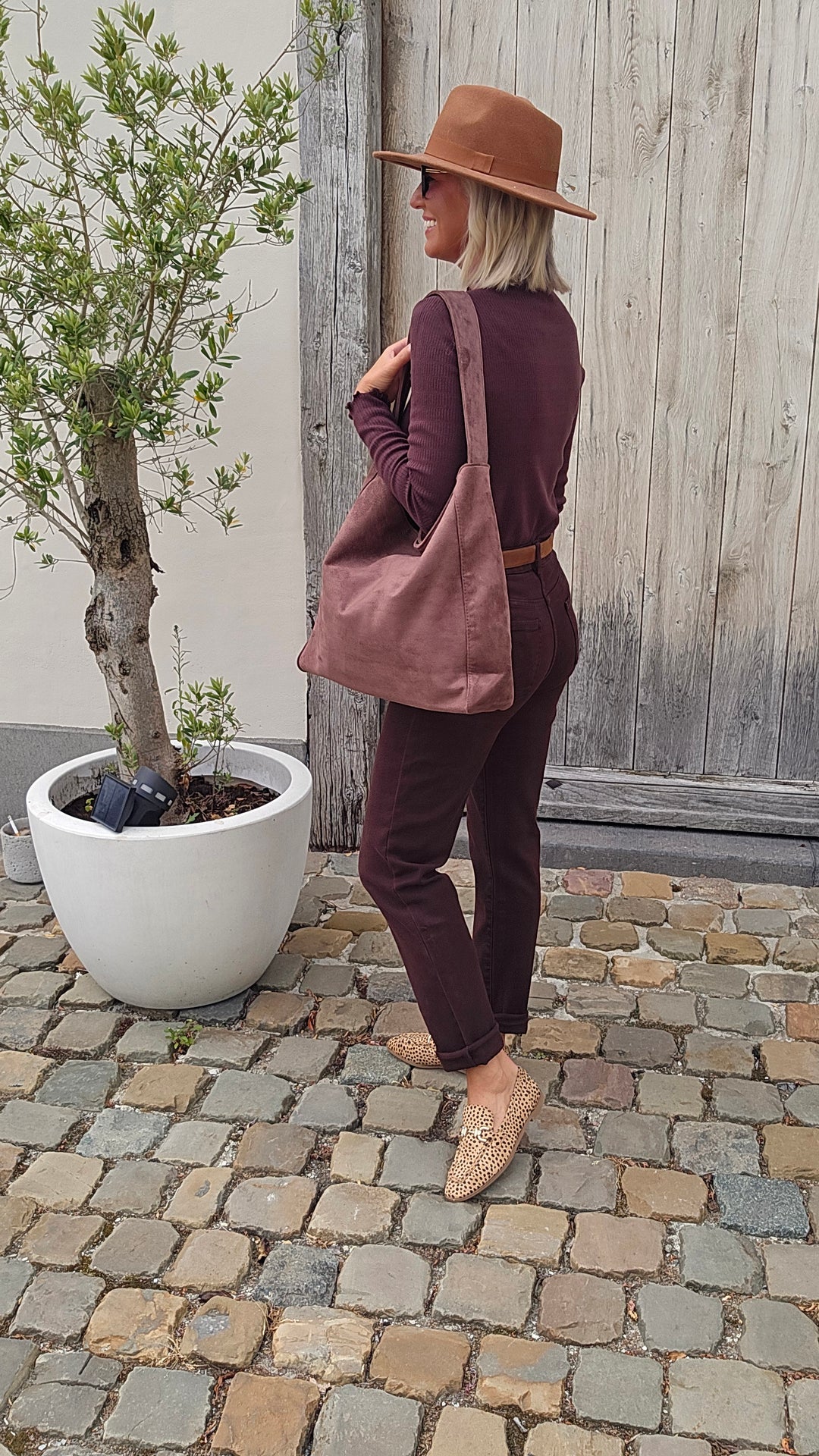 ADÈLE mom jeans chocolat