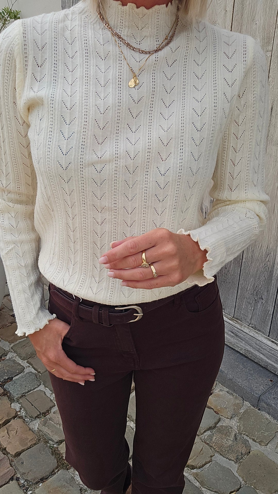 SUZANNE knit ecru