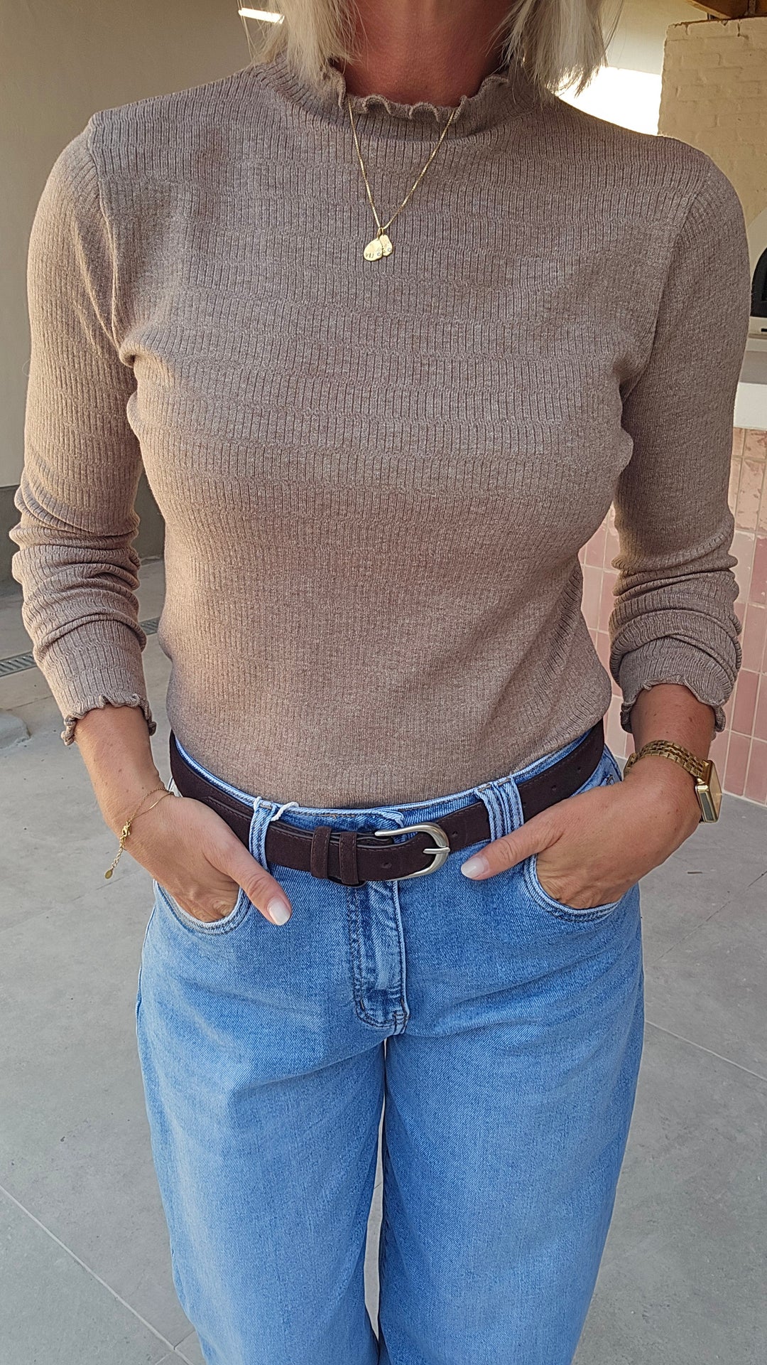 SOFTIE longsleeve taupe
