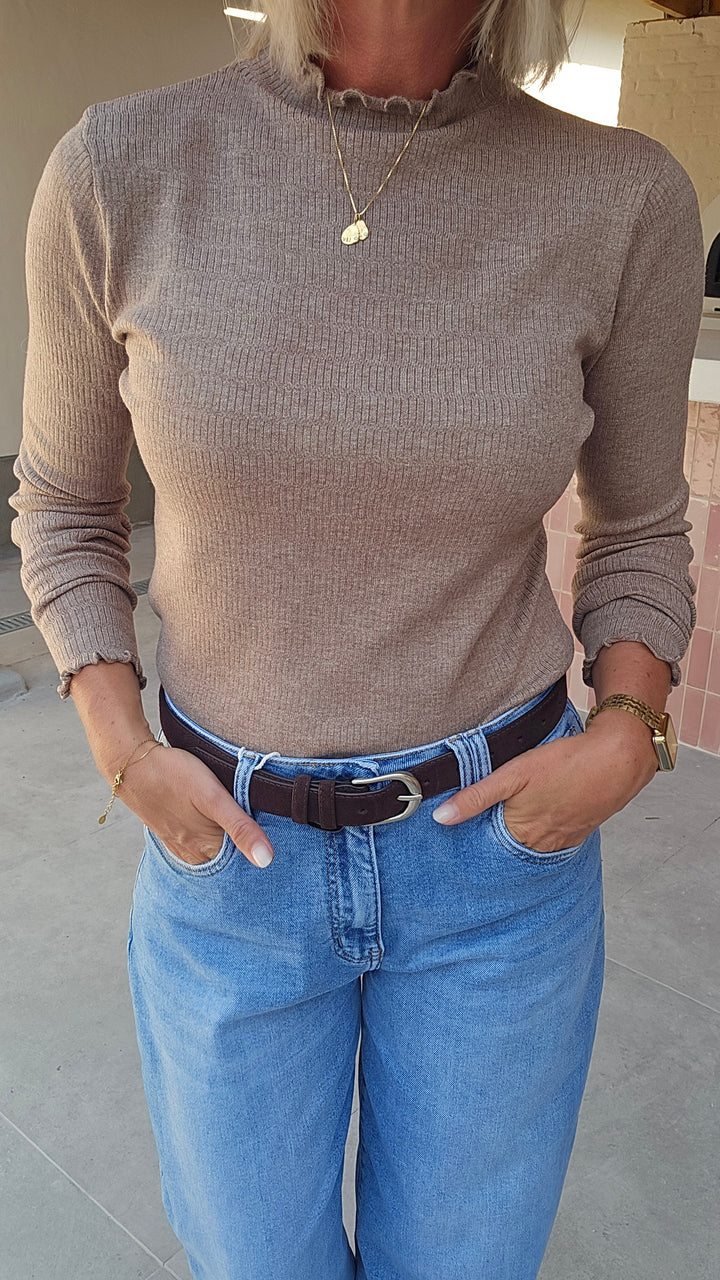 SOFTIE longsleeve taupe