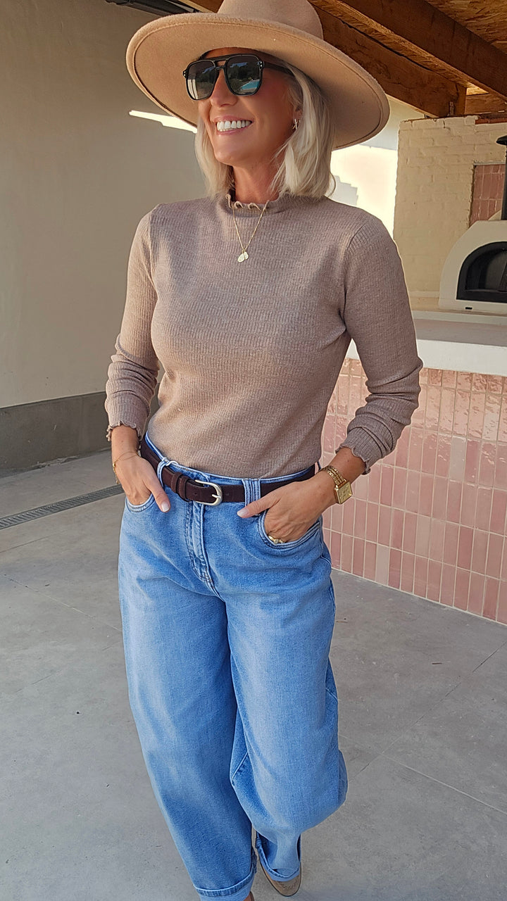 SOFTIE longsleeve taupe