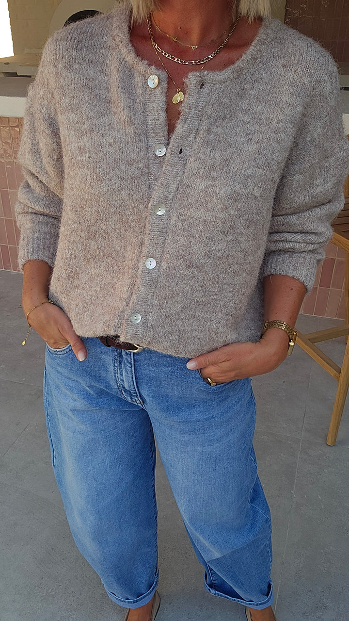 LIESJE cardigan taupe