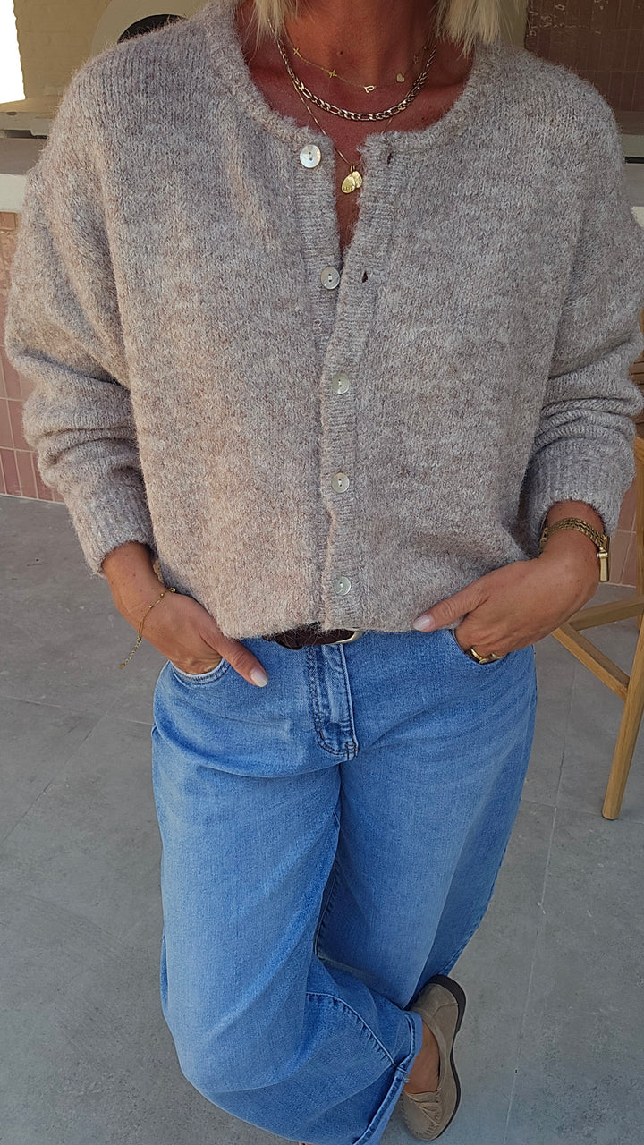 LIESJE cardigan taupe