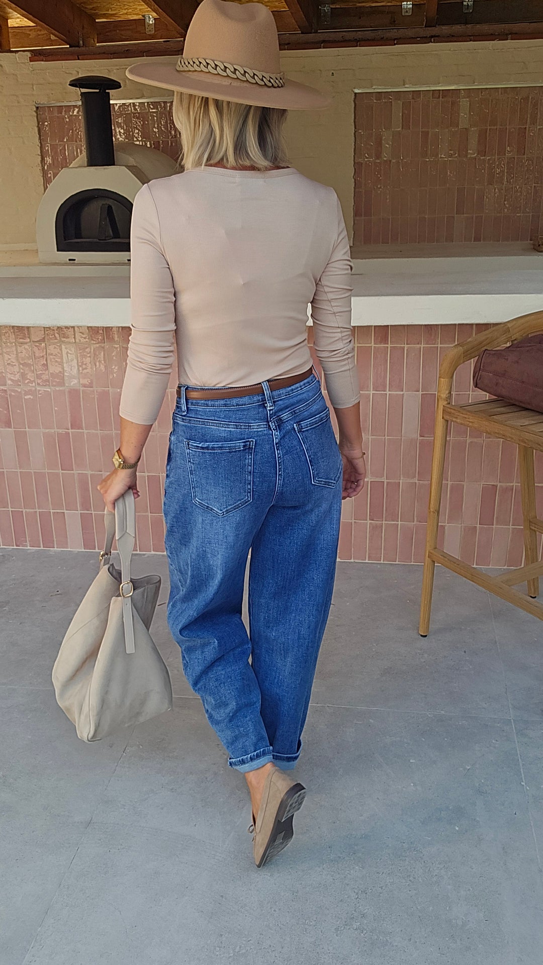 ÉLISE henley longsleeve soft taupe