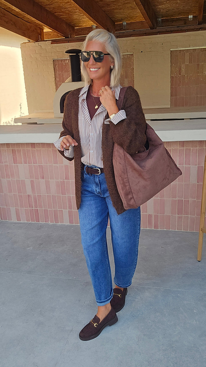 LUCILE cardigan chocolat