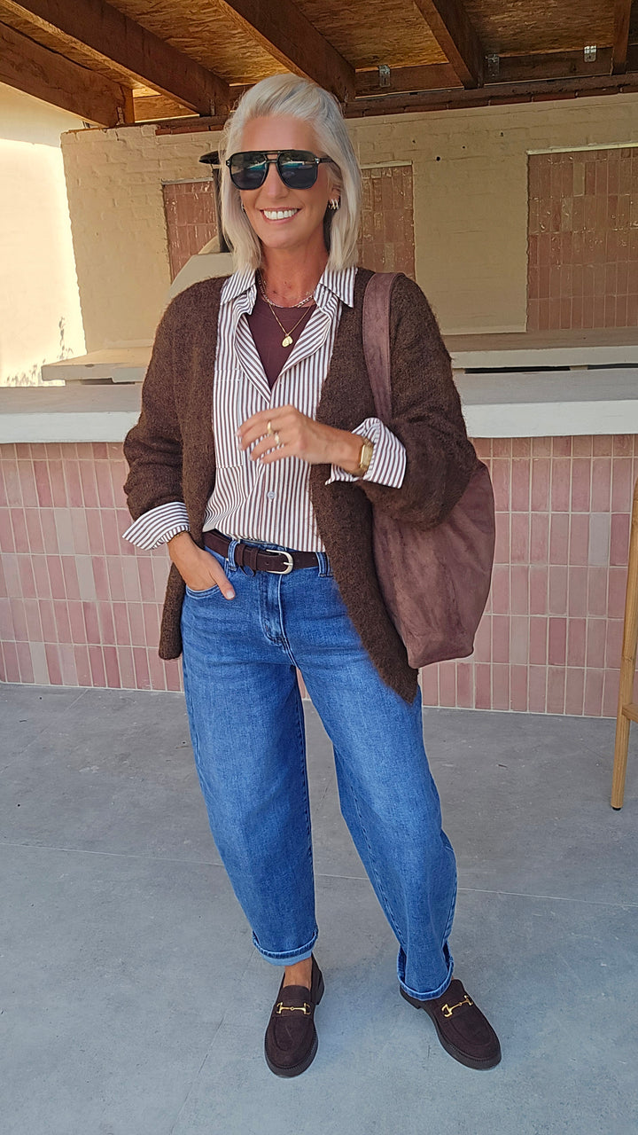 LUCILE cardigan chocolat