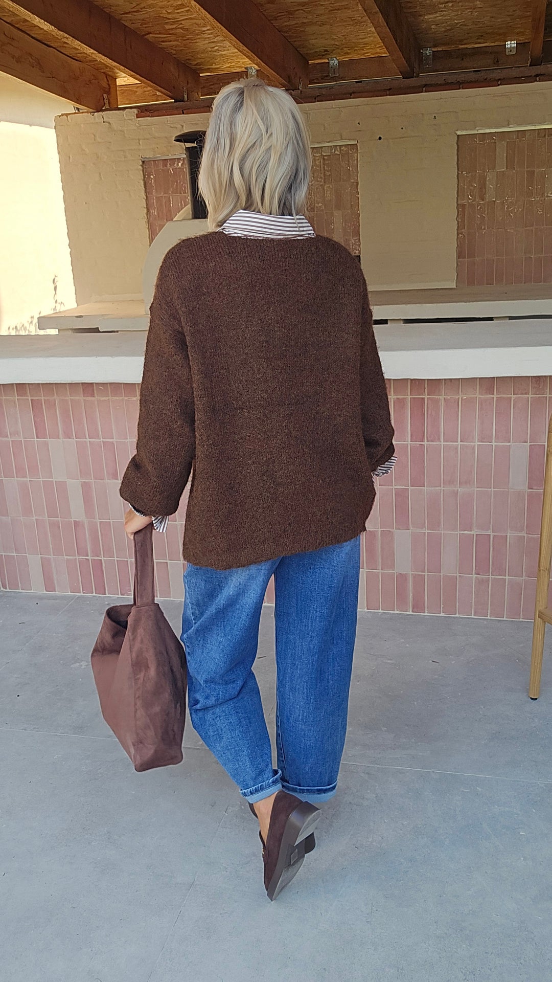 LUCILE cardigan chocolat