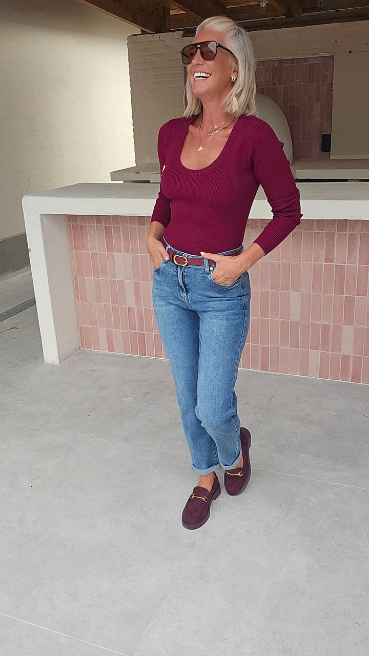 AIMÉE longsleeve burgundy