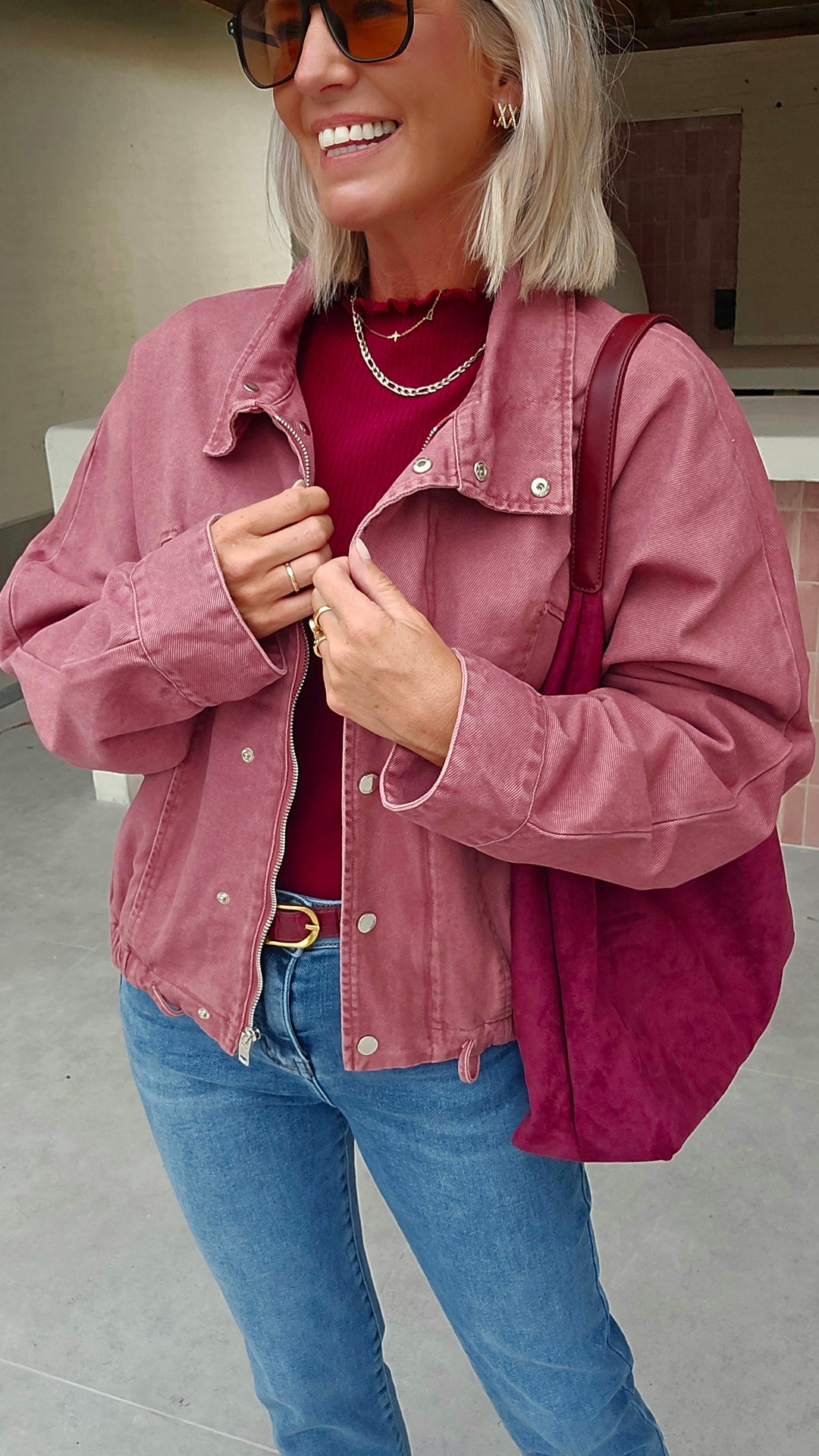 APOLLINE jacket plum