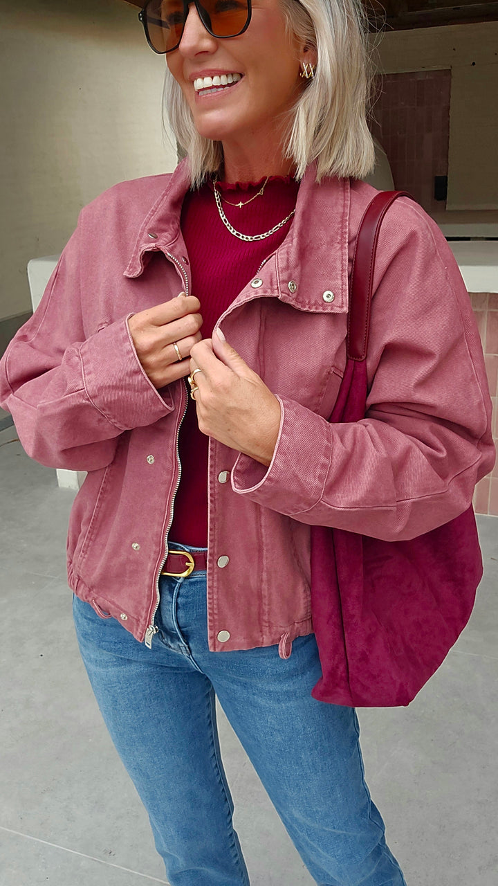 APOLLINE jacket plum