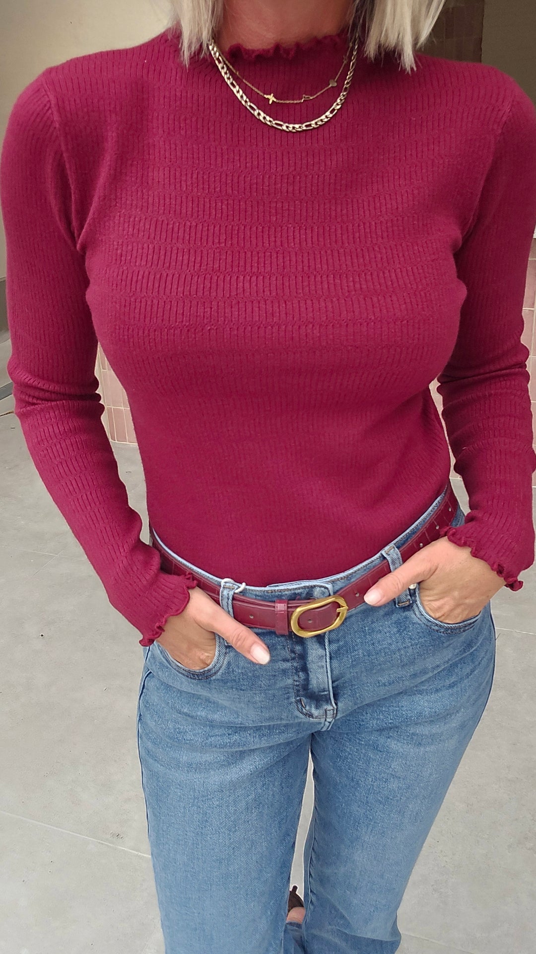 SOFTIE longsleeve burgundy