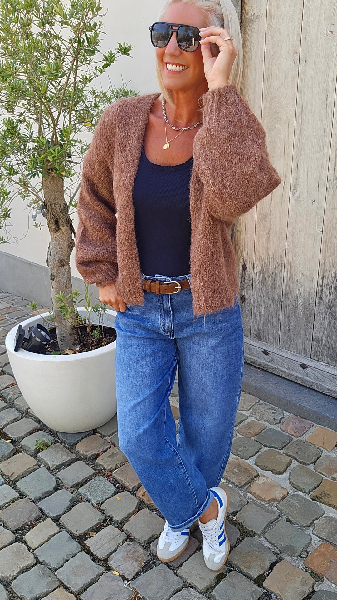 BERTILLE cardigan camel
