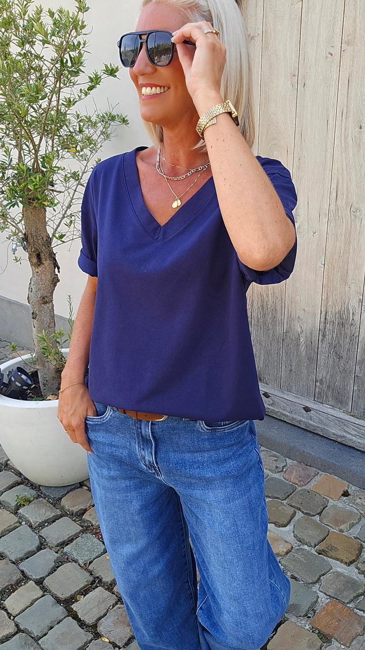 ÉLISE oversized tee navy