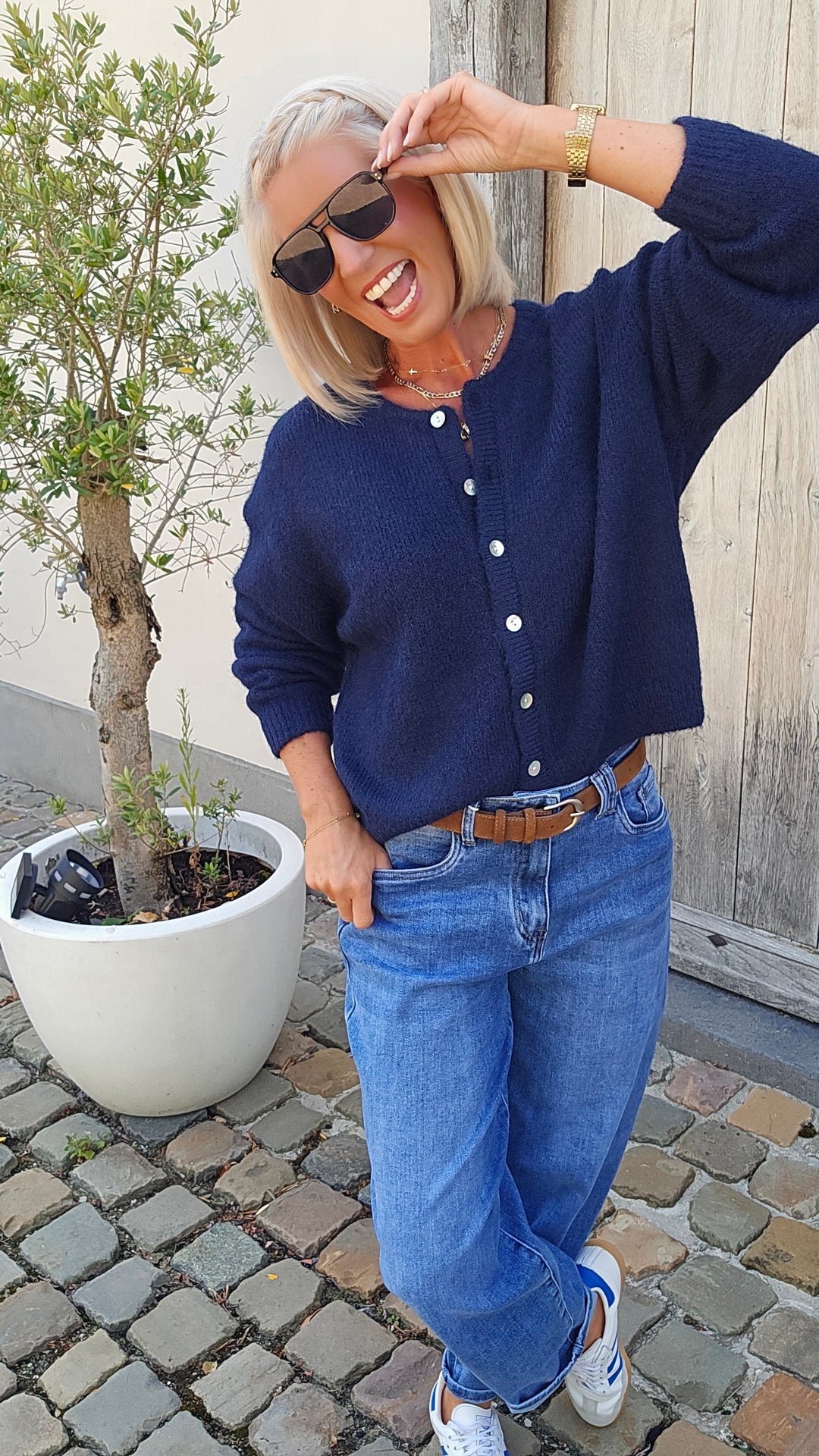 LIESJE cardigan navy