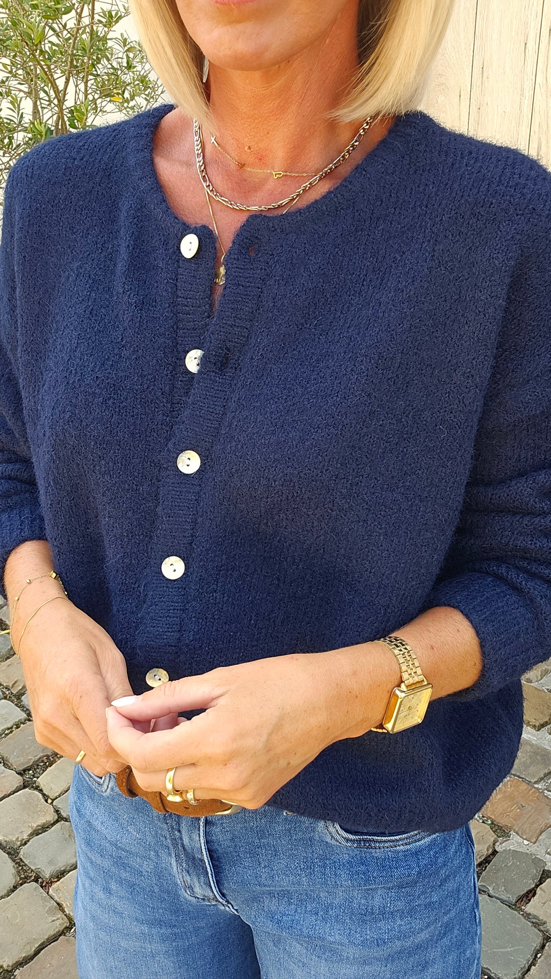 LIESJE cardigan navy
