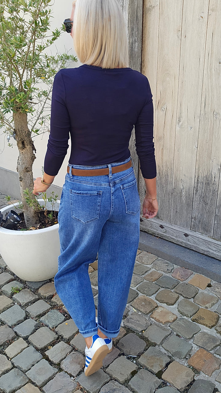 ÉLISE henley longsleeve navy