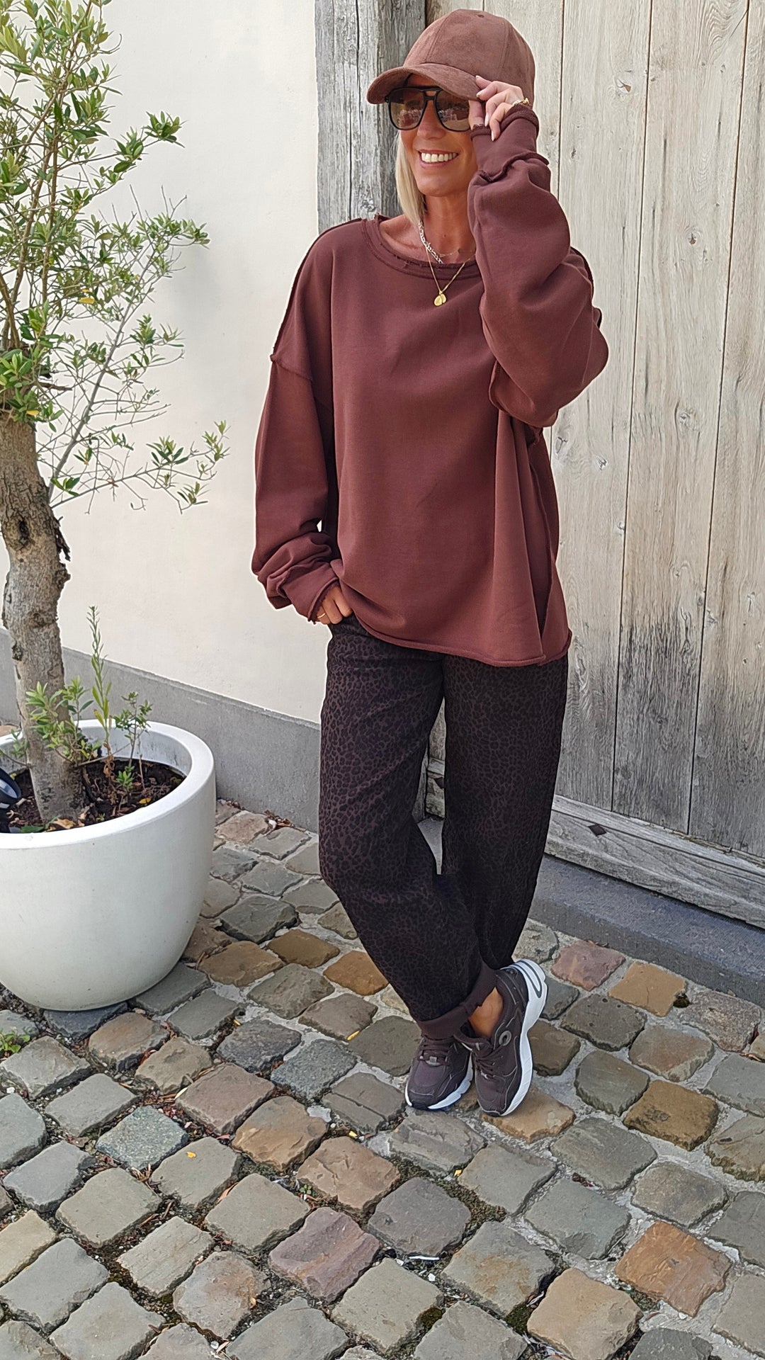 BLAKE leopard balloon jeans
