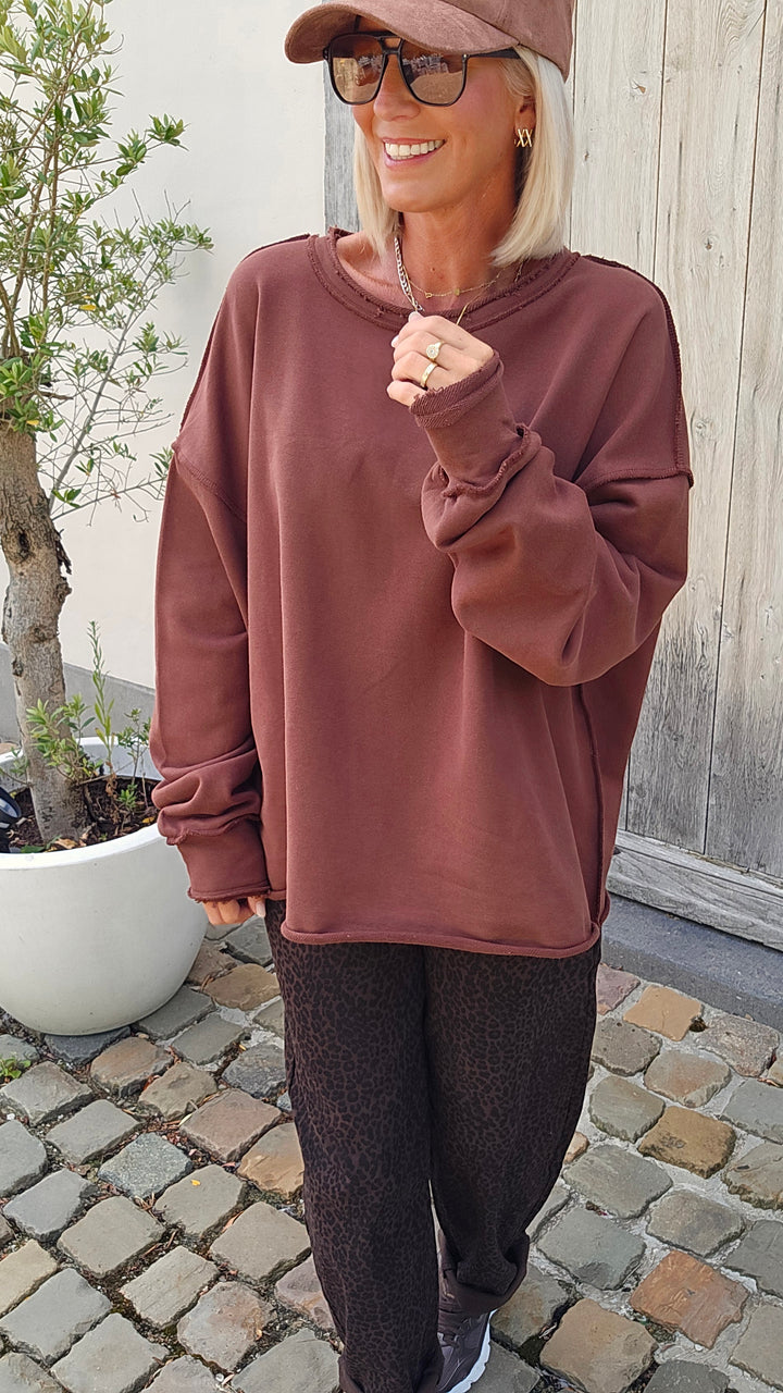 NOÉMIE sweat chocolat