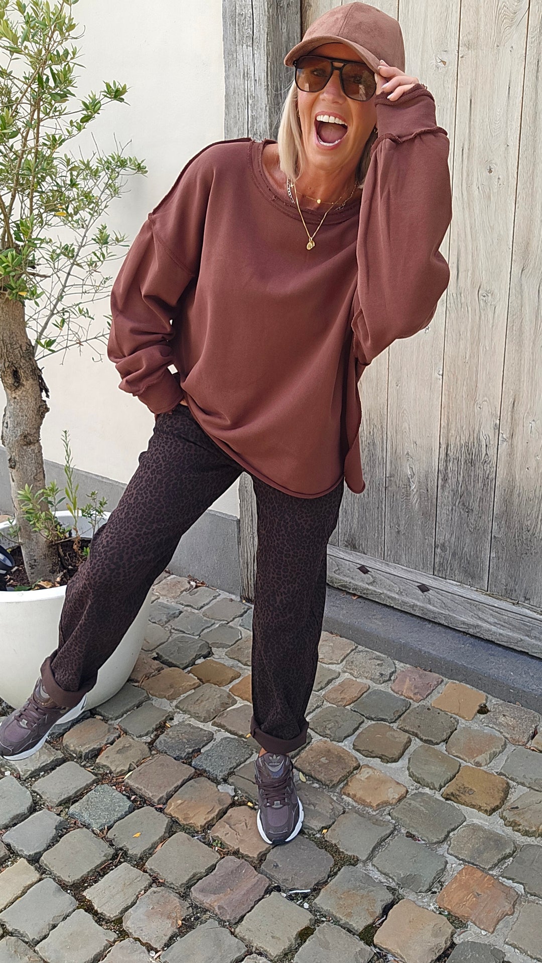 BLAKE leopard balloon jeans