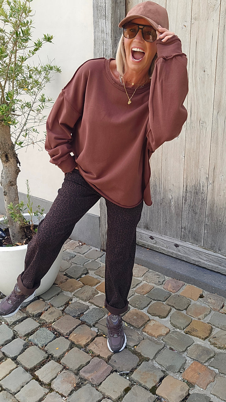 NOÉMIE sweat chocolat