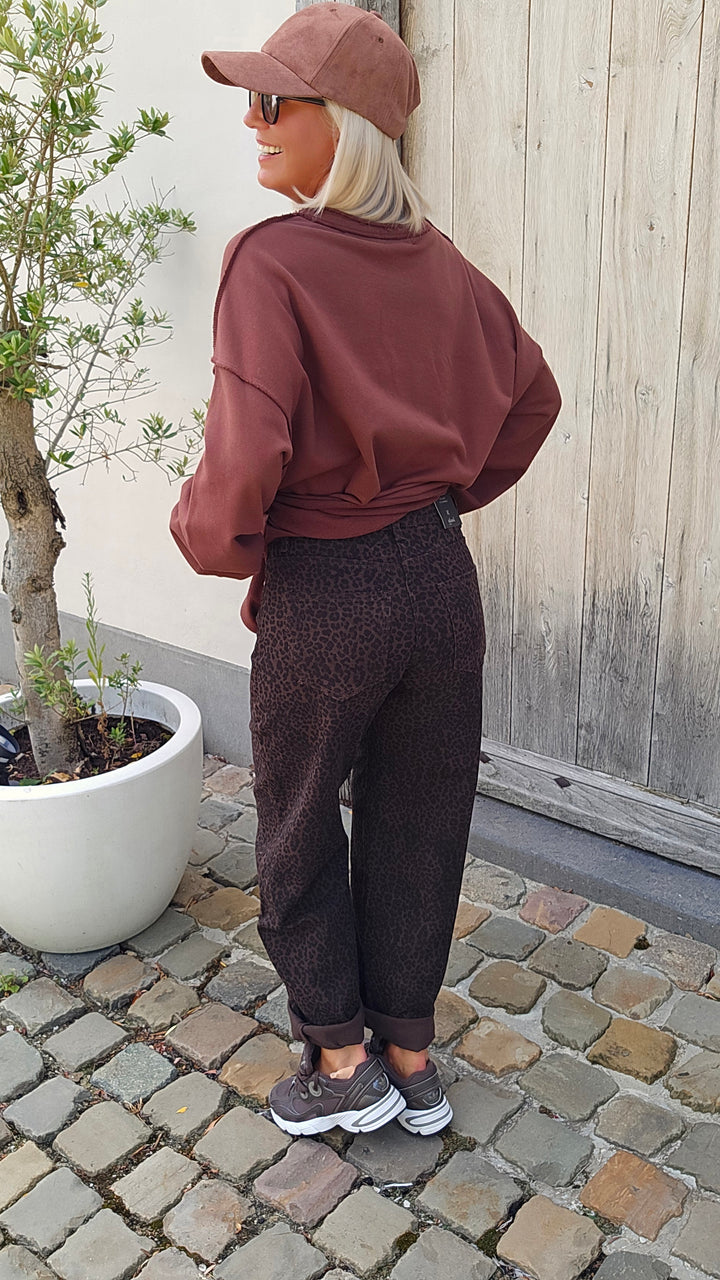 BLAKE leopard balloon jeans