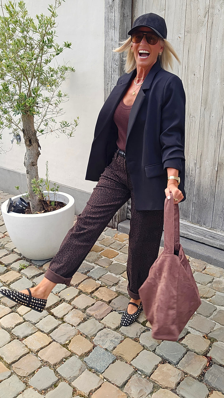 BLAKE leopard balloon jeans