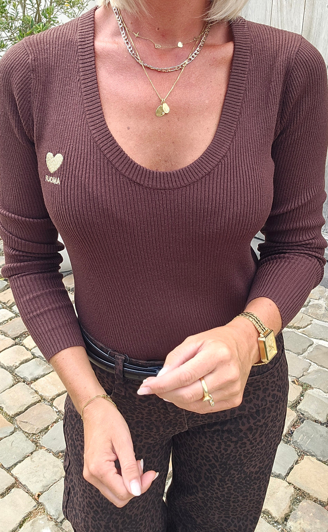 AIMÉE longsleeve chocolat