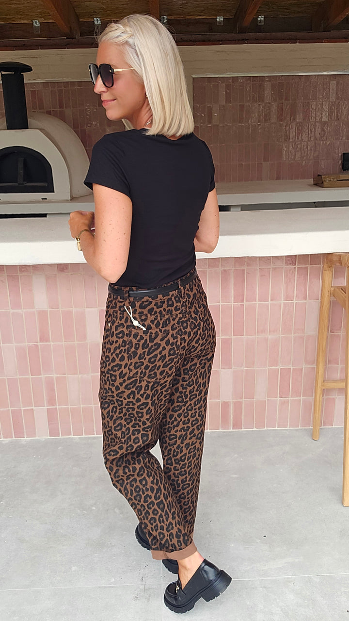 CLARA rib tee black