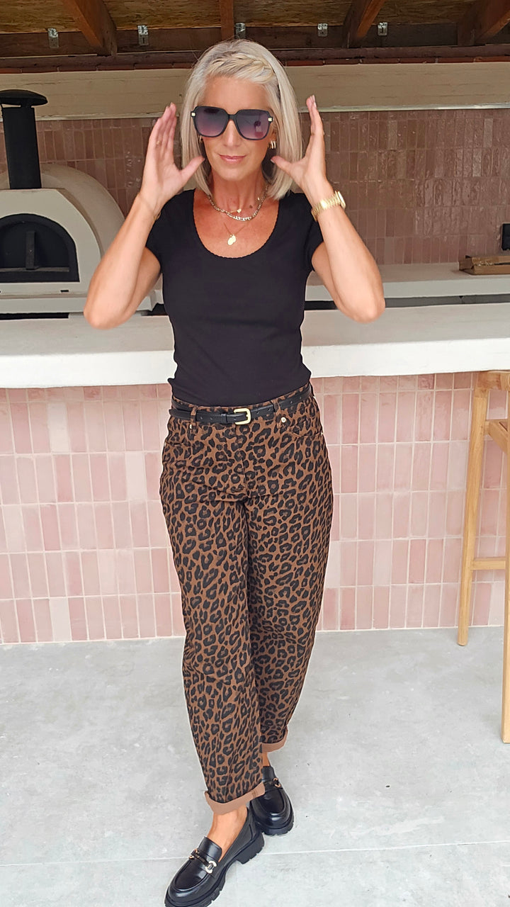 CLARA rib tee black