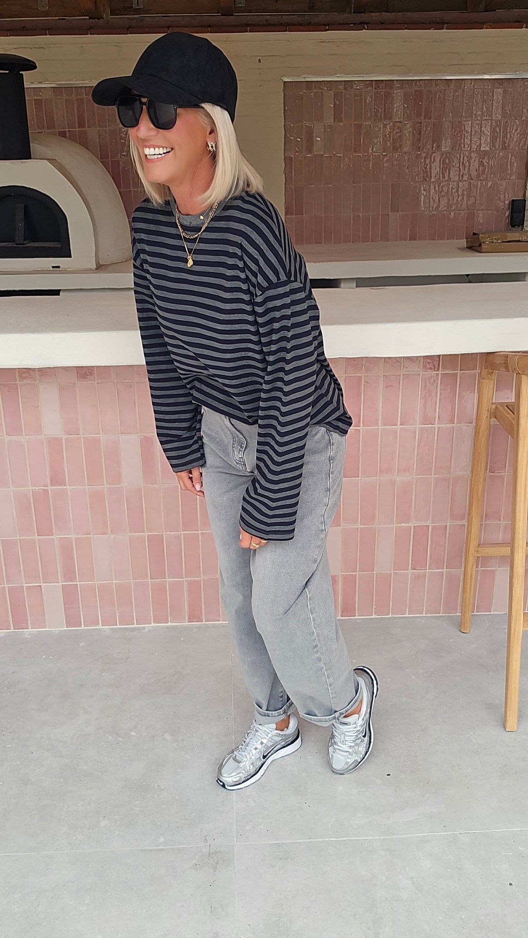 LOU striped longsleeve black &amp; grey
