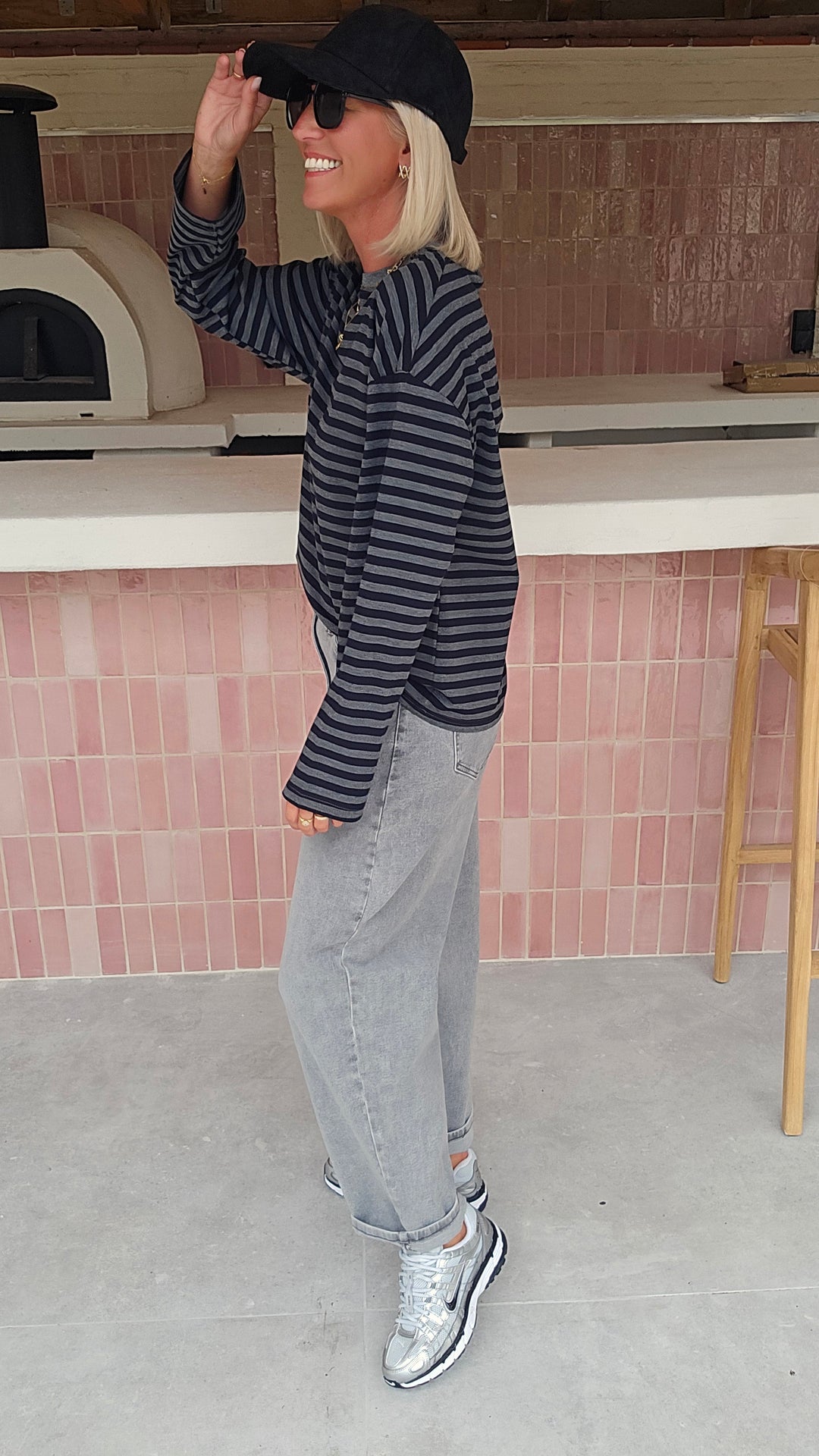 LOU striped longsleeve black &amp; grey