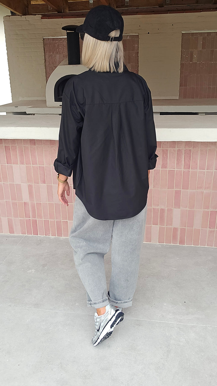 LOUIZE cotton shirt black