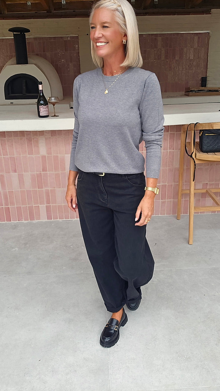 CELESTE basic knit grey