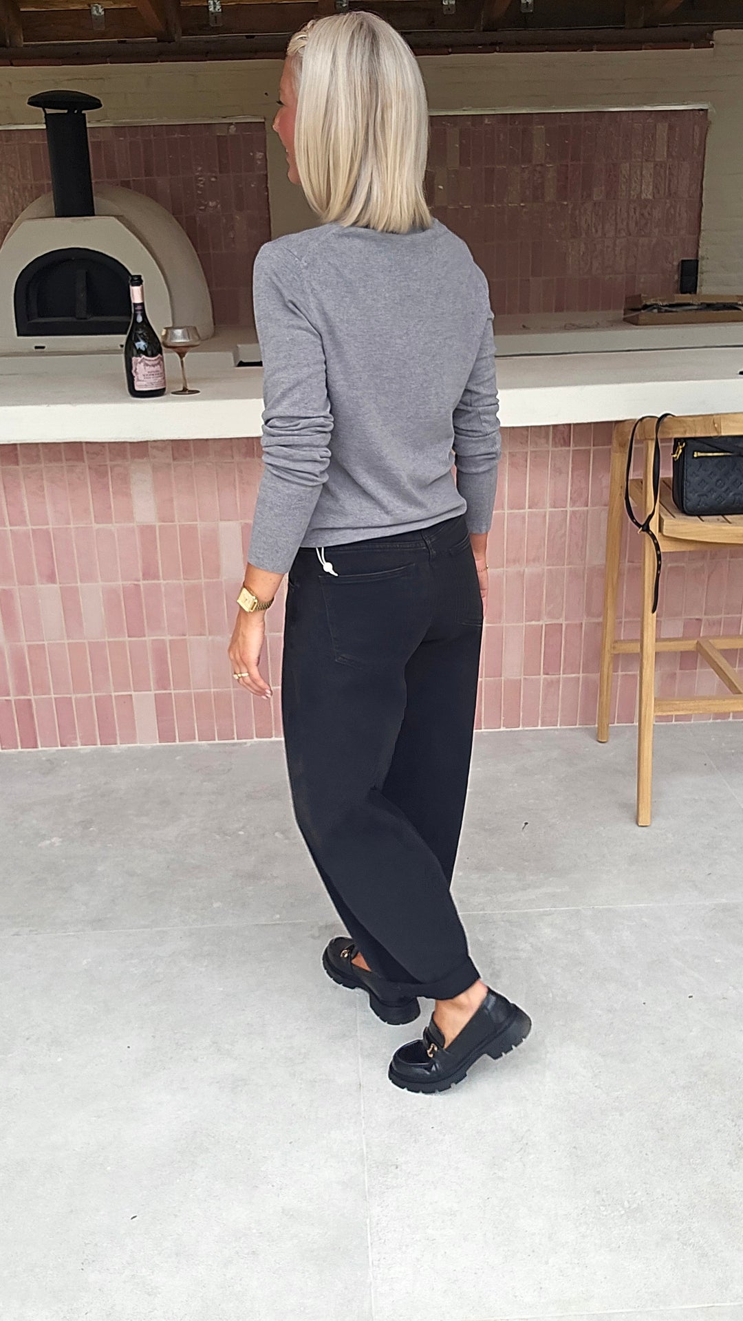 CELESTE basic knit grey