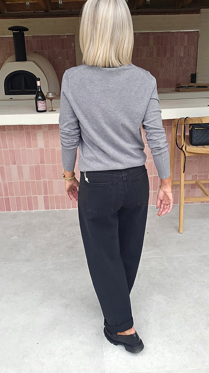 CELESTE basic knit grey