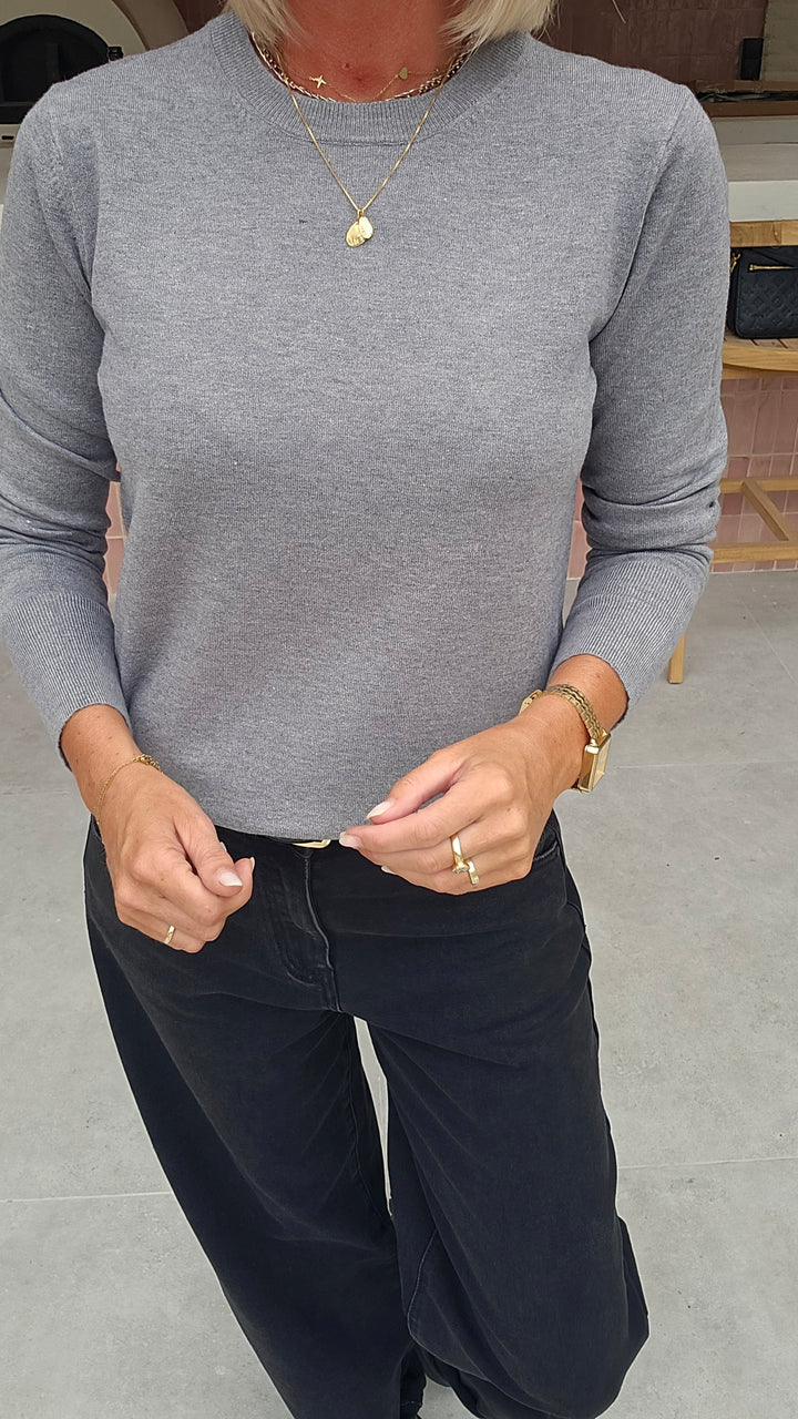 CELESTE basic knit grey
