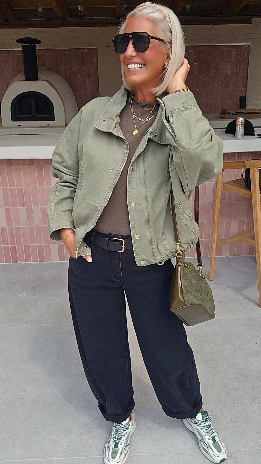 APOLLINE jacket khaki