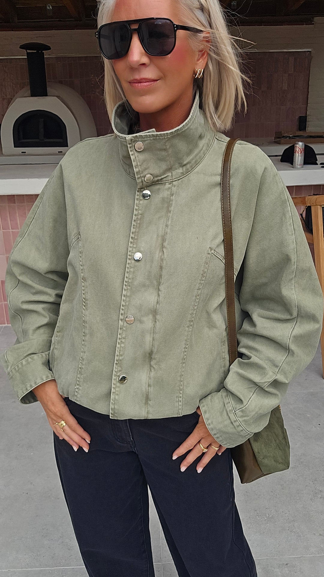 APOLLINE jacket khaki