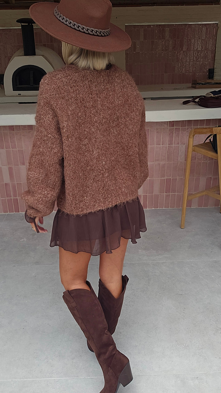 ODETTE dress chocolat