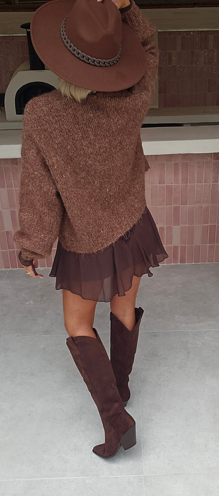 ODETTE dress chocolat