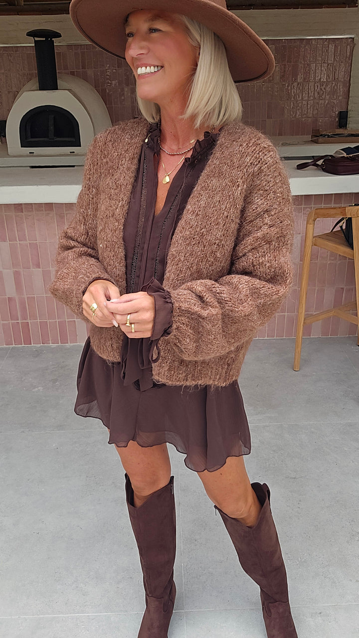 BERTILLE cardigan camel