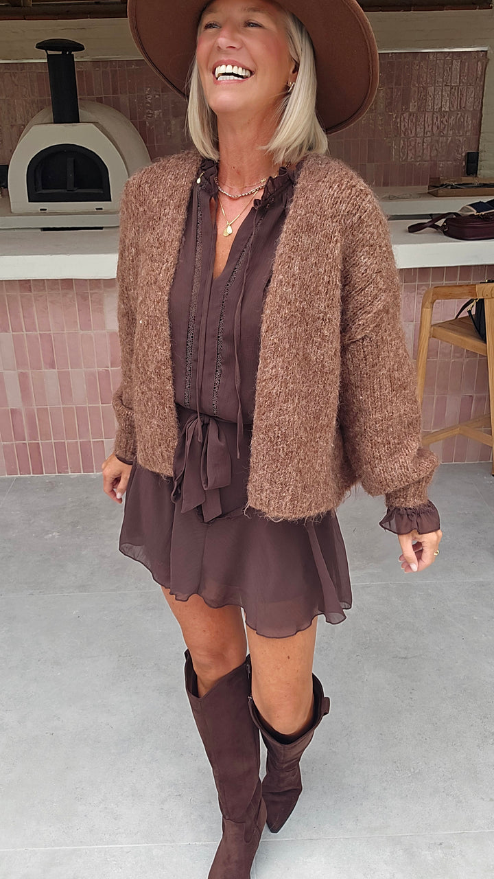 ODETTE dress chocolat