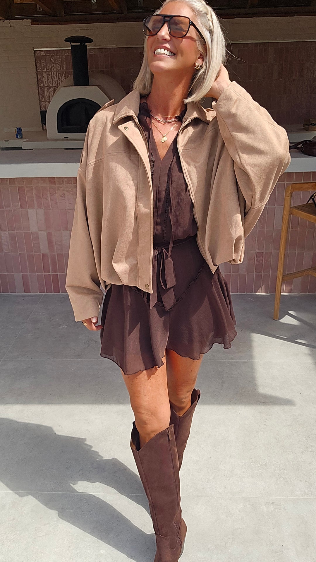 ODETTE dress chocolat