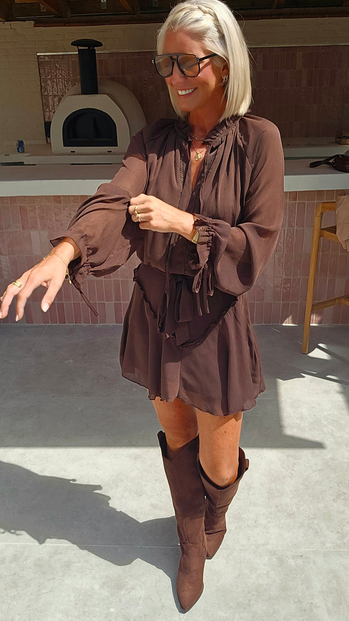 ODETTE dress chocolat