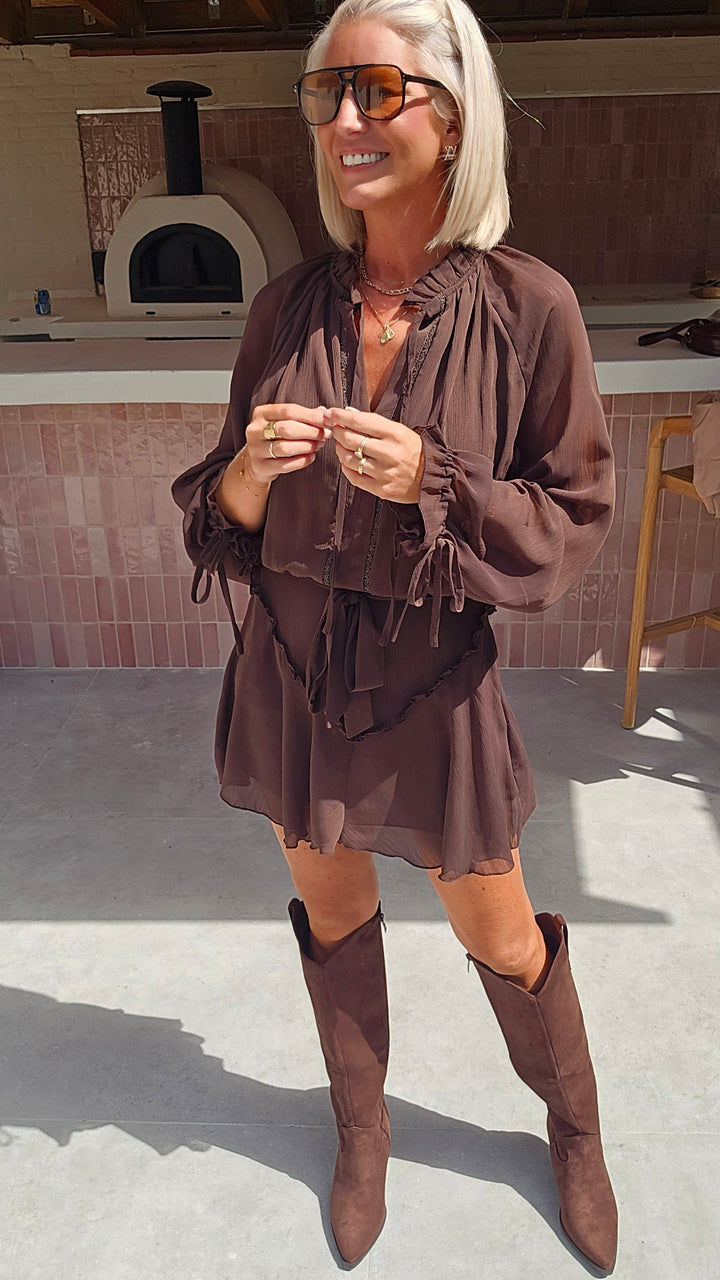 ODETTE dress chocolat