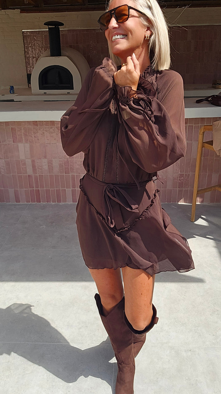 ODETTE dress chocolat