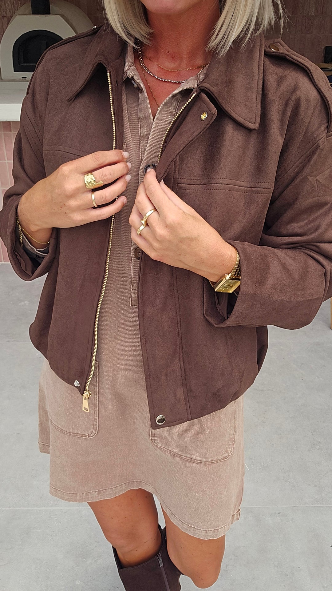 MARGAUX jacket chocolat