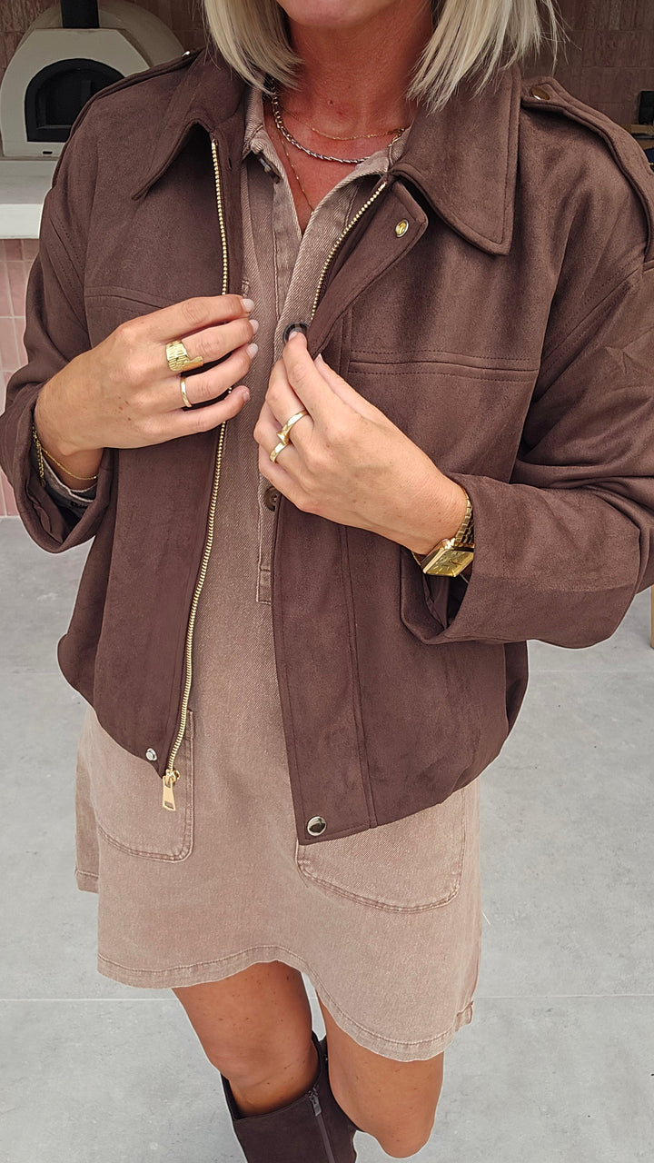 MARGAUX jacket chocolat